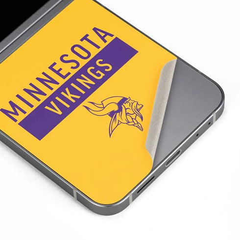 NFL Minnesota Vikings Yellow Performance Series Galaxy Z Flip6 Skin